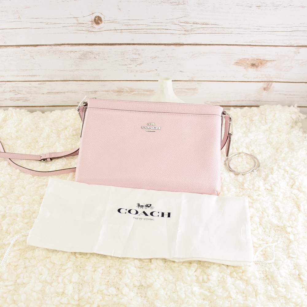 Authentic Coach Journal Crossbody Bag Pink